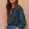 Women Wrap London Shirts & Tops*Woodblock-Printed Patchwork Shirt