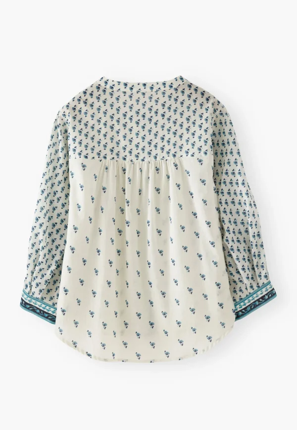 Women Wrap London Shirts & Tops*Woodblock-Printed Patchwork Shirt