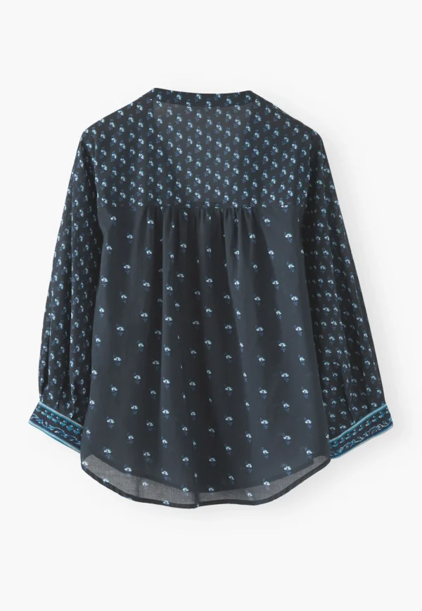 Women Wrap London Shirts & Tops*Woodblock-Printed Patchwork Shirt