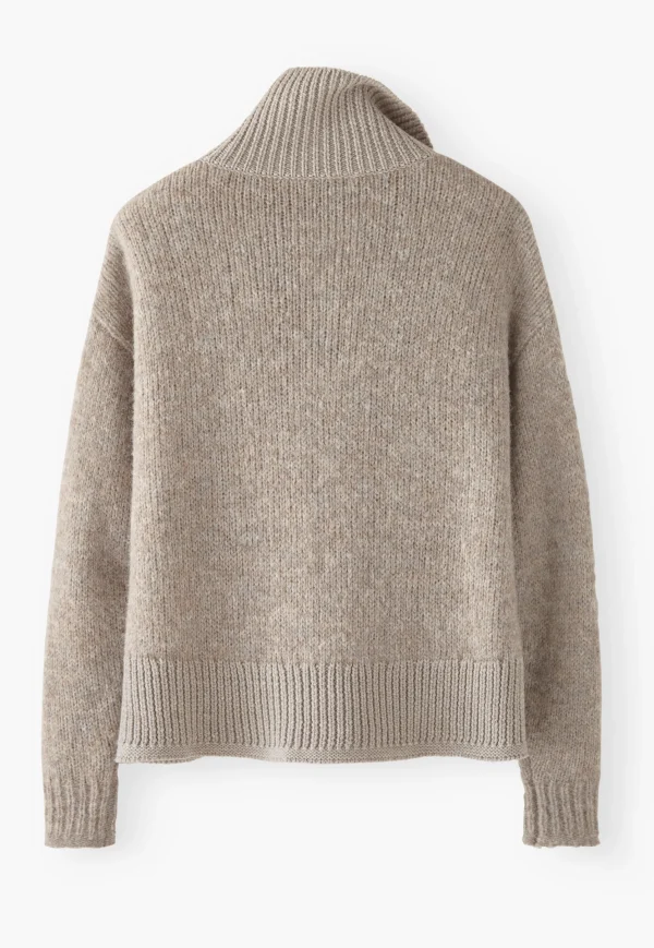 Women Wrap London Knitwear*Zip-Neck Sweater