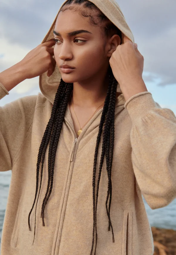 Women Wrap London Knitwear*Zip-Up Hoodie