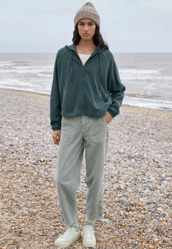 Women Wrap London Jersey Tops*Zip-Up Hoodie