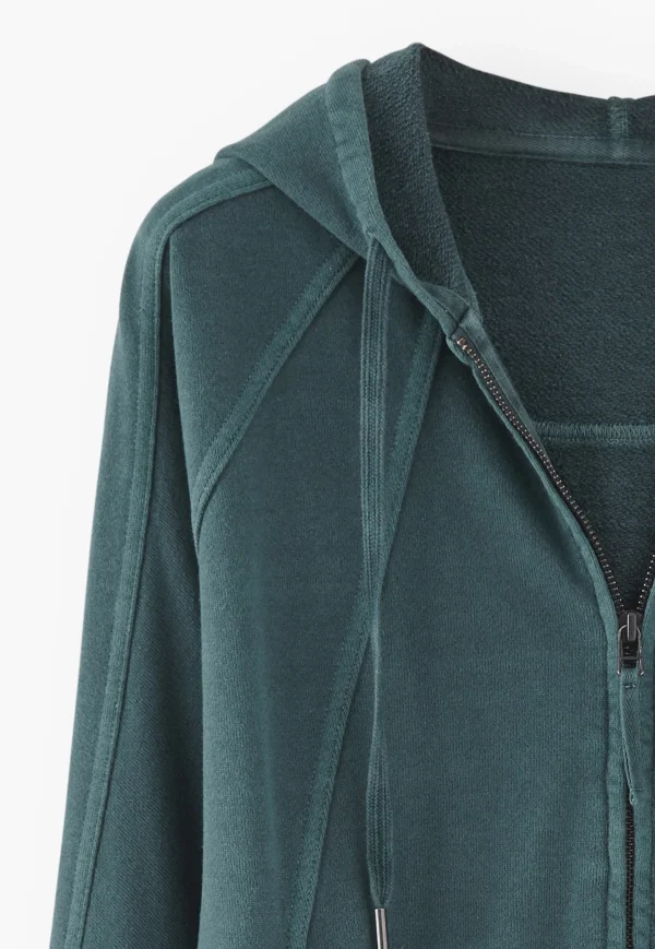 Women Wrap London Jersey Tops*Zip-Up Hoodie