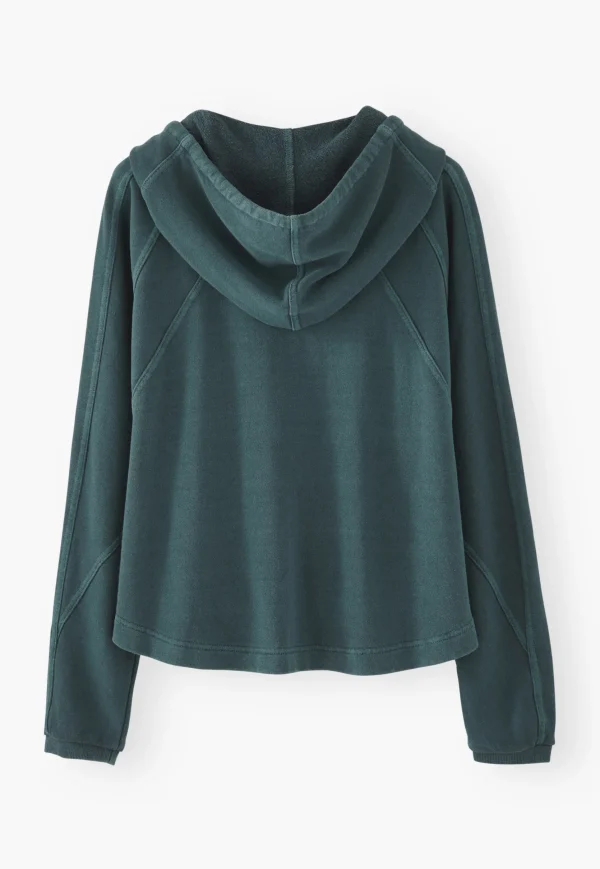 Women Wrap London Jersey Tops*Zip-Up Hoodie